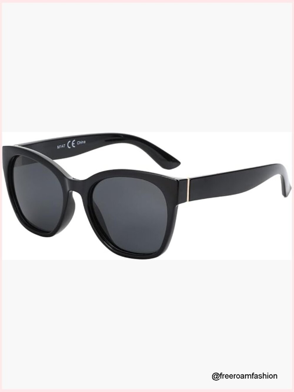 Oversized Cat Eye Polarized Sunglasses UV400 Protection Retro Shades